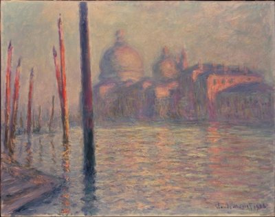 Santa Maria della Salute y el Gran Canal, Venecia de Claude Monet